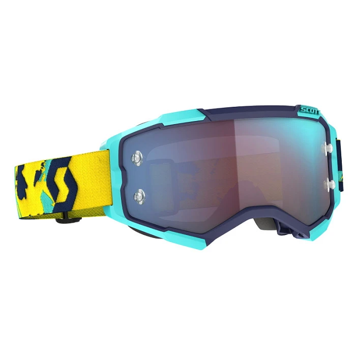 Scott Fury Blue/Orange/Blue Chrome Lens мотоочки