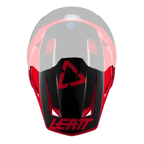 Leatt Moto 7.5 V21.2 козырек к шлему, красный