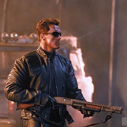 First  T-3 ZO Куртка мужская кожаная Терминатор, черный, XS-3XL