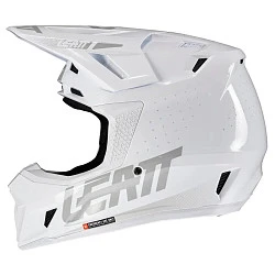 Leatt Kit Moto 7.5 V25 White шлем кроссовый + Velocity 4.5 мотоочки