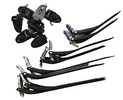 Fox Comp 5/5Y/3Y Buckle/Strap Kit стрепы к мотоботам с застежками, сине-красный (8 шт.)