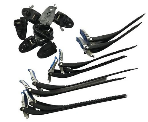 Fox Comp 5/5Y/3Y Buckle/Strap Kit стрепы к мотоботам с застежками, сине-красный (8 шт.)