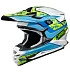 Shoei VFX-W Turmoil TC-2 шлем кроссовый, сине-белый