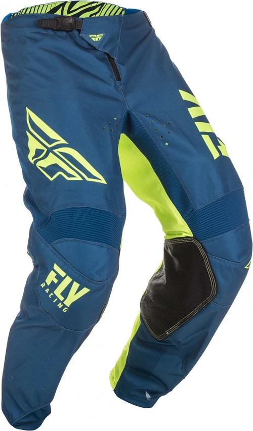 Fly Racing Kinetic Shield мотоштаны, сине-желтый