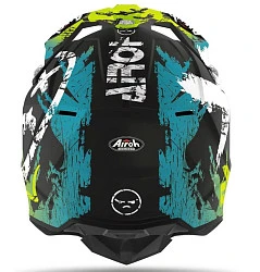 Airoh Wraap Smile шлем внедорожный, черно-желто-синий