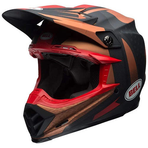 Bell Moto-9 Flex Matte Copper/Black Vice шлем кроссовый