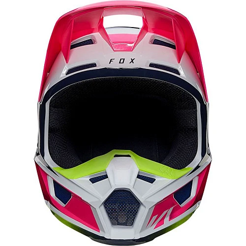 Fox Racing V1 Tro Flow Yellow шлем кроссовый