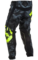 Fly Racing Kinetic Outlaw 2018 мотоштаны, черно-желтый