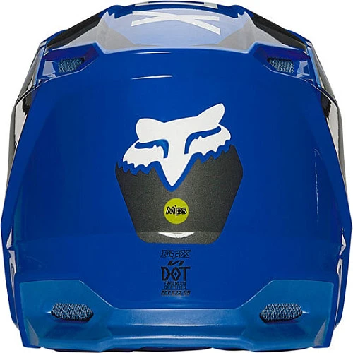 Fox Racing V1 Revn Blue шлем кроссовый
