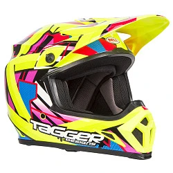 Bell MX-9 Mips Tagger Double Trouble Hi-Viz / Yellow шлем кроссовый