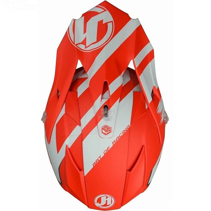 Just1 J32 PRO Kick шлем кроссовый, красно-белый