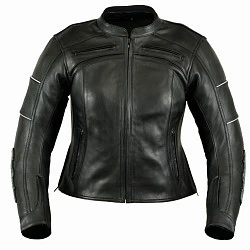 First Cindy Кожаная женская мотокуртка, черный