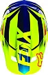Козырек к шлему Fox V2 Race, сине-желтый