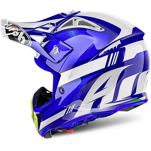 Airoh Aviator 2.2 Cairoli Ottobiano Blue шлем внедорожный, синий