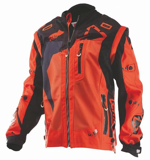 Leatt GPX 4.5 X-Flow мотокуртка эндуро, черно-оранжевый