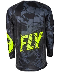Fly Racing Kinetic Outlaw 2018 джерси, черно-желтый