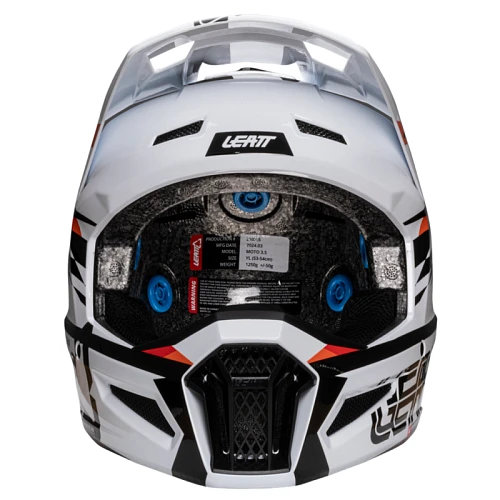 Leatt Kit Moto 3.5 Jr V25 White шлем подростковый + Vizion 2.5s мотоочки, белый
