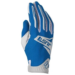 Just1 J-Force 2.0 Blue White мотоперчатки