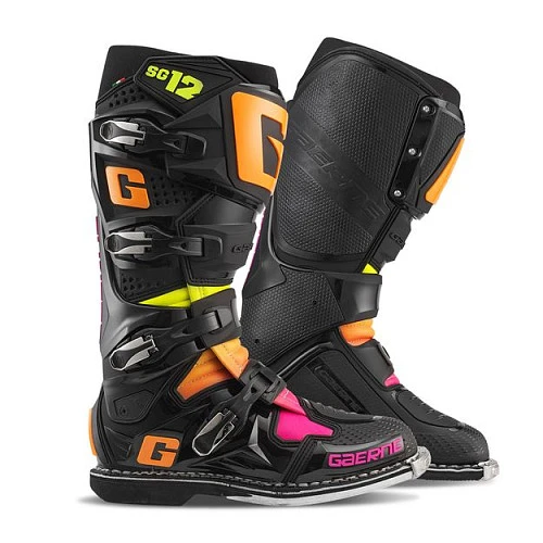 Gaerne SG12 Black/Orange/Pink LE мотоботы кроссовые