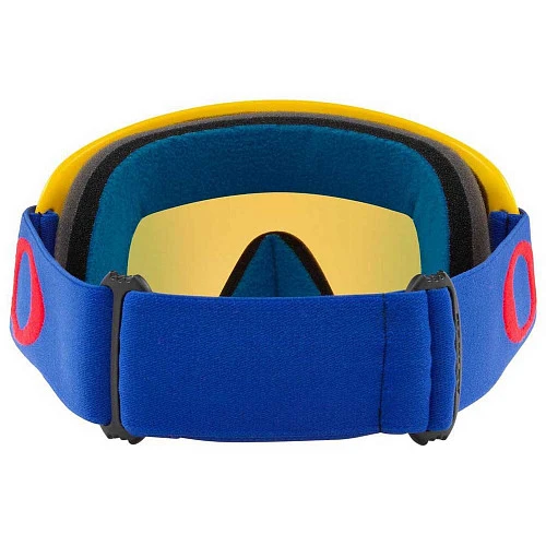Oakley O-Frame Solid мотоочки, желто-синий, оранжевая линза (OO7029-46)