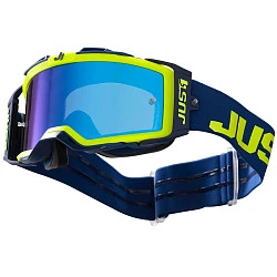 Just1 Nerve Absolute Fluo Yellow мотоочки, синяя линза