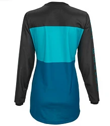 Fly Racing F-16 2022 джерси женская, черно-сине-голубой
