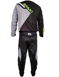 Ataki Impact комплект, черно-серо-салатовый