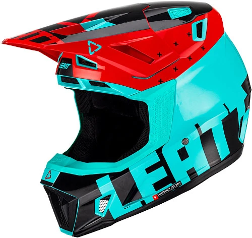 Leatt Kit Moto 7.5 V23 Fuel шлем кроссовый + Velocity 4.5 мотоочки