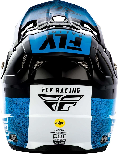Fly Racing Toxin MIPS Embargo шлем кроссовый, черно-синий