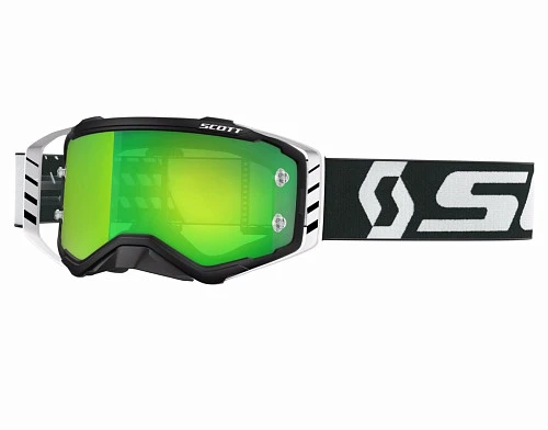 Scott Prospect Black/White/Green Chrome Lens мотоочки