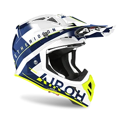 Airoh Aviator Ace Amaze Blue Gloss шлем внедорожный