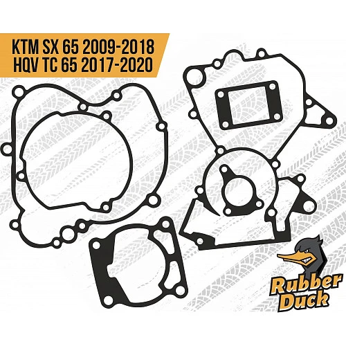 Rubber Duck комплект прокладок для KTM SX 65 2009-2020 HUSQVARNA TC 65 2017-2020