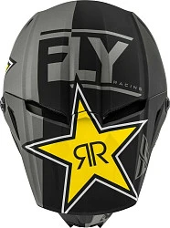Fly Racing Kinetic Rockstar Ece шлем кроссовый, серо-черно-желтый матовый