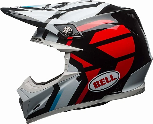Bell Moto-9 Mips District шлем кроссовый, черно-красно-серый