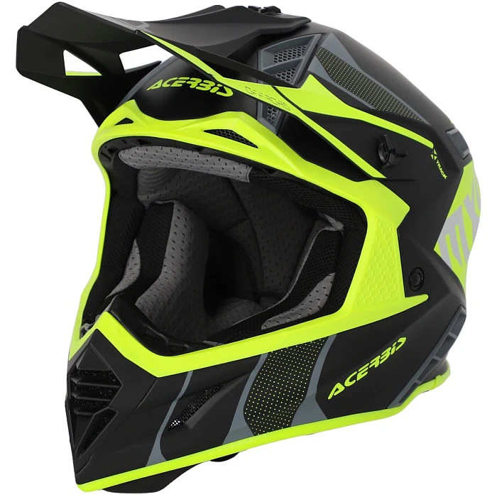 Acerbis X-Track 22-06 Black/Fluo-Yellow шлем внедорожный, черно-желтый