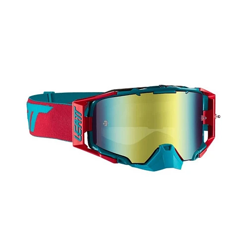 Leatt Velocity 6.5 Iriz Red/Teal Bronz мотоочки, двойная линза