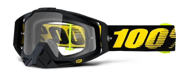 100% Racecraft Raceday/Clear Lens мотоочки, черно-желтый