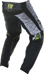 Fly Racing Kinetic Noiz мотоштаны, черно-бело-желтый
