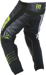 Fly Racing Kinetic Noiz мотоштаны, черно-бело-желтый