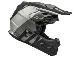 Fly Racing Toxin MIPS Transfer шлем кроссовый, серо-черный матовый