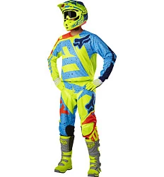 Fox Racing 180 Nirv комплект, желто-синий