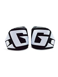 Накладка "G" на верх голенища мотобот Gaerne SG-12, бело-черный, правый