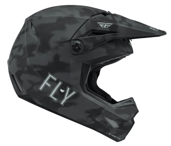 Fly Racing Kinetic S.E. Tactic шлем кроссовый, черный камуфляж