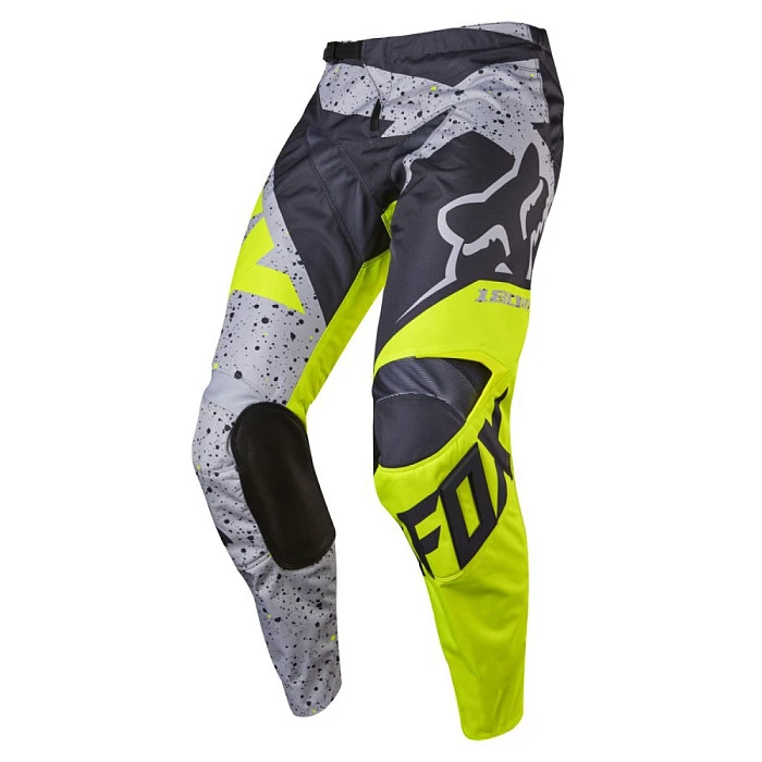 Fox Racing 180 Nirv мотоштаны, серо-желтый