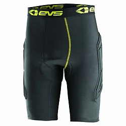 EVS Tug Padded 2018 мотошорты подростковые с защитой, черно-желтый