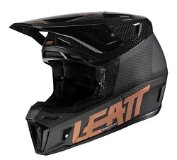 Leatt Kit Moto 9.5 Carbon V22 Black шлем кроссовый + Velocity 6.5 мотоочки