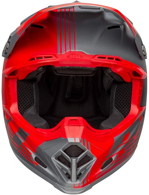 Bell Moto-9 Flex Seven Matte Gray/Red шлем кроссовый