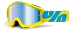 100% Accuri Fiji/Mirror Blue Lens мотоочки, желто-синий, зеркальная синяя линза