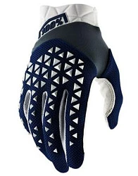 100% Airmatic Navy/Steel/White мотоперчатки, сине-белый