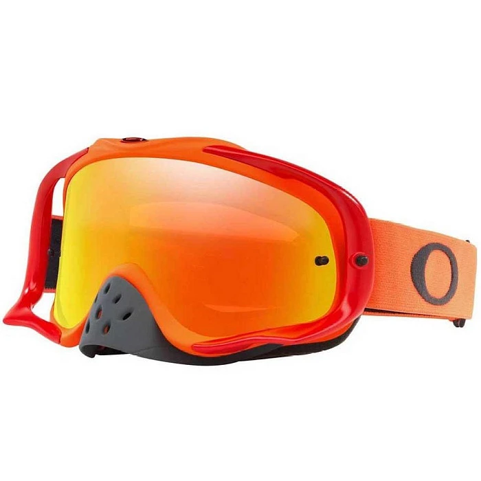 Oakley Crowbar Solid мотоочки, красно-оранжевый, оранжевая линза (OO7025-68)